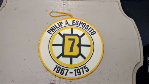PHILIP A. ESPOSITO #7 BOSTON BRUINS 1967-1975 Retirement 8" Banner