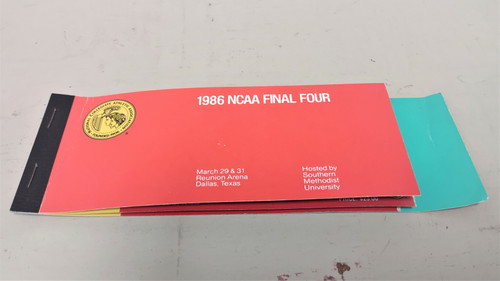 1 Pair 1986 NCAA Final Four Ticket Stubs Semi Finals/Finals Championship Coach K