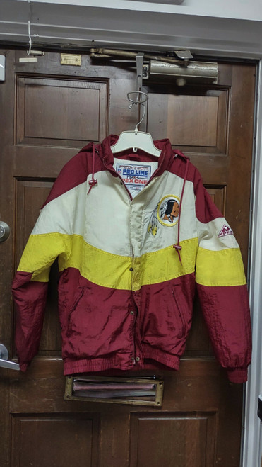 Vtg 90s Apex One NFL Proline Washington Redskins Commanders Puffer Jacket Size S
