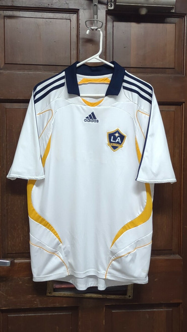 Adidas LA Galaxy #23 David Beckham Jersey Herbalife Soccer White Size L