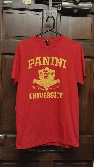 District Concert Tee Red PANINI UNIVERSITY T-Shirt Men's Size L Large