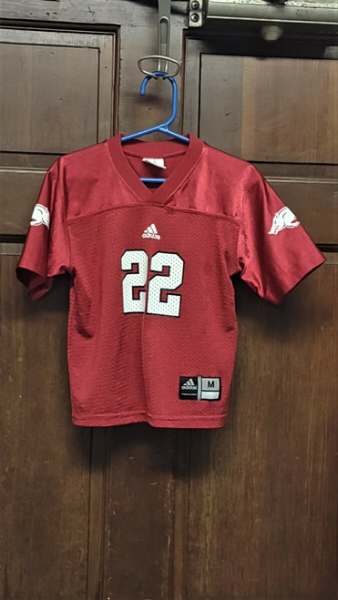 Adidas Forever Sport Red ARIZONA RAZORBACKS #22 Football Jersey Toddlers Sz 3TOD