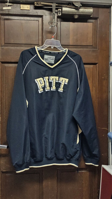 Campus Heritage University of Pittsburgh Pitt Panthers Windbreaker Jacket Sz XXL