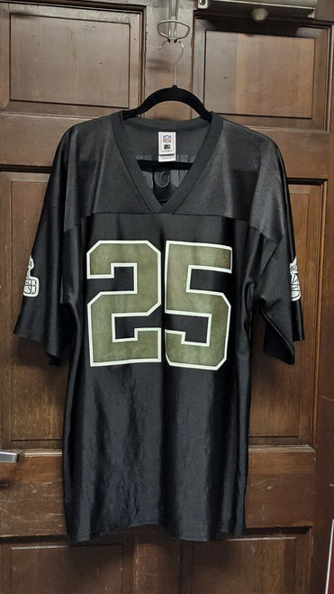 NFL Players New Orleans Saints #25 Reggie Bush Jersey Shirt Men's Size XXL 2XL