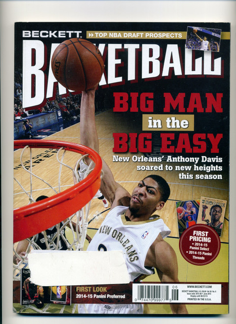 Beckett Basketball Card Magazine June 2015 #273 Anthony Davis Cover