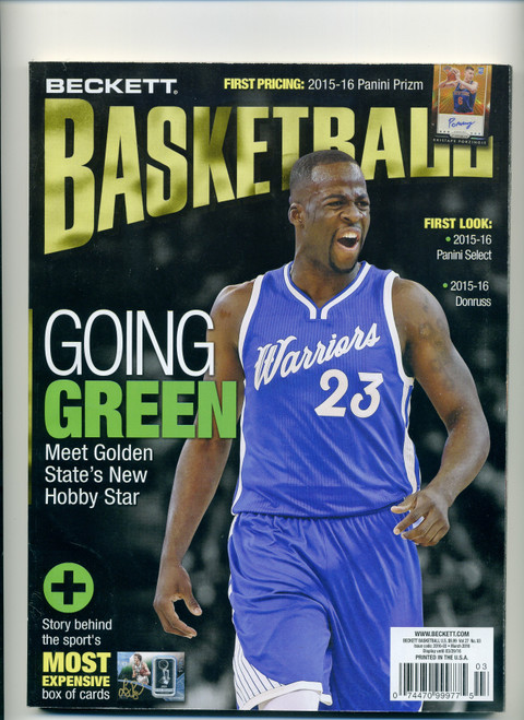 Beckett Basketball Card Magazine March 2016 #282 Draymond Green Cover