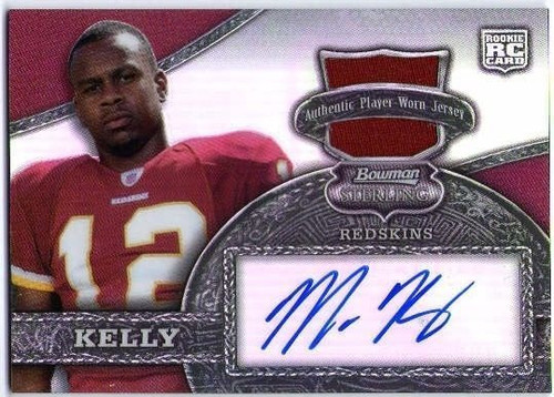 MALCOLM KELLY 2008 Bowman Sterling Refractor Jersey Rookie Autograph Auto /199  (x)