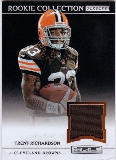 TRENT RICHARDSON 2012 Rookies and & Stars Rookie Collection Jersey Card #9