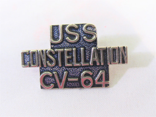 USS Constellation CV-64 Ship Name Lapel Pin