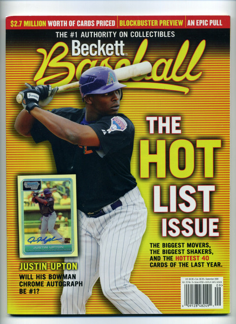 Beckett Baseball Card Magazine #258 September 2006 Justin Upton Cover