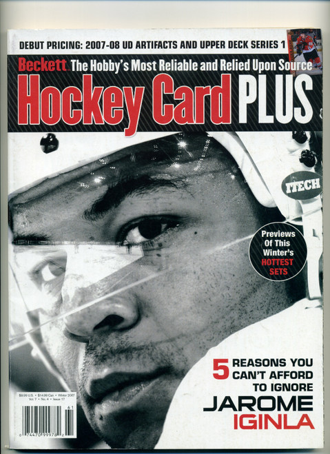 Beckett Hockey Card Plus Magazine Winter 2007 Jarome Iginla