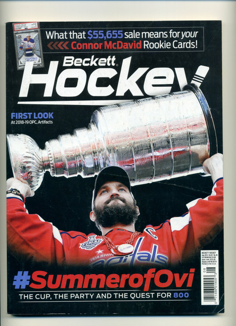 Beckett Hockey Magazine #312 August 2018 Alexander Ovechkin Cover