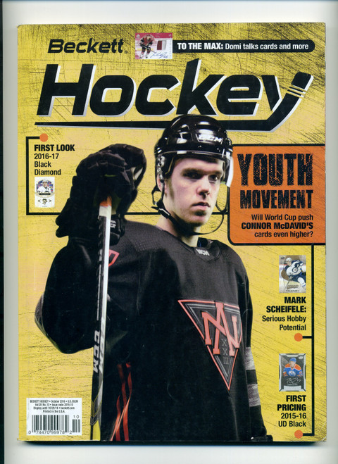 Beckett Hockey Magazine #290 October 2016 Connor McDavid Mark Scheifele
