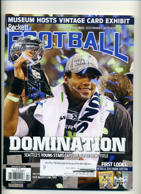 Beckett Football Magazine #279 April 2014 Russell Wilson Domination Cover