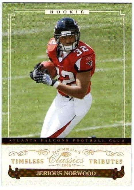 JERIOUS NORWOOD 2006 Donruss Classics Timeless Tributes Gold Rookie Card 3/25  (x)