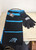 NFL Carolina Panthers Knit Scarf & Gloves Gift Set Striped Unisex NWT Winter