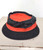 Vintage BALTIMORE ORIOLES Floppy Bucket Hat Dark Gray & Orange Size M