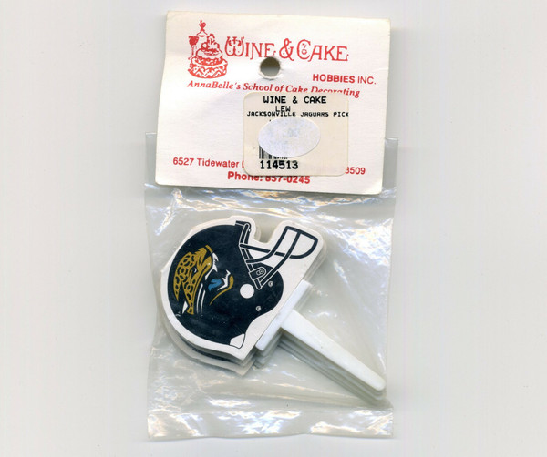 Jacksonville Jaguars NFL Cake Toppers Cupcake Picks Football NEW