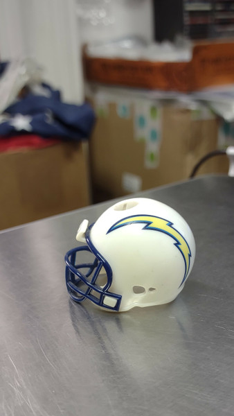San Diego Chargers Football Helmet Mini Pocket Pencil Topper Candle Holder