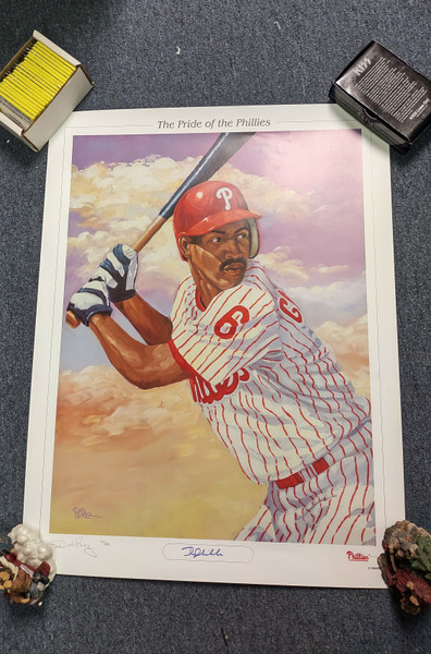1998/99 DOUG GLANVILLE Pride Of The Phillies SIGNED Print Dick Perez /800 RARE