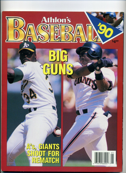 Vintage 1990 Athlon Baseball Sports Magazine Big Guns Rematch A's Giants