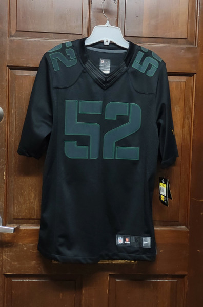 Nike On Field CLAY MATTHEWS Green Bay Packers #52 Black Stitched Jersey Men's S