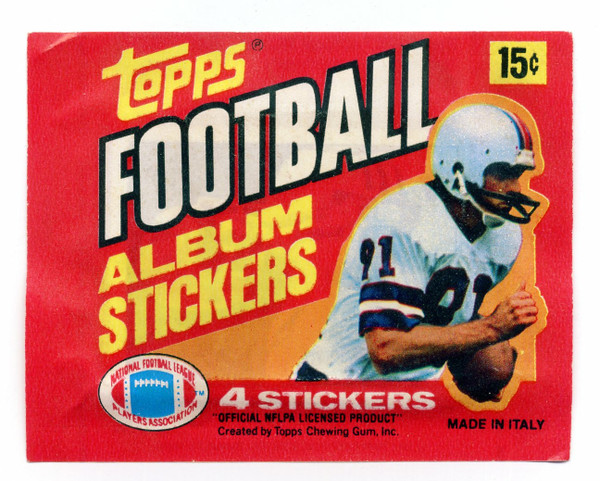 Vintage 1981 Topps Football Album STICKERS - 1 PACK - SEALED