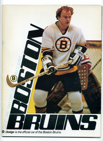 1982-1983 Boston Bruins Game Program Vs Vancouver Canucks Unscored