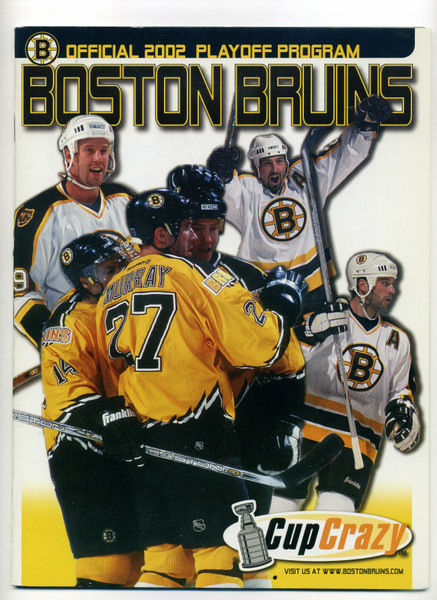 2001-02 Official Playoff Program Boston Bruins vs. Montreal Canadiens