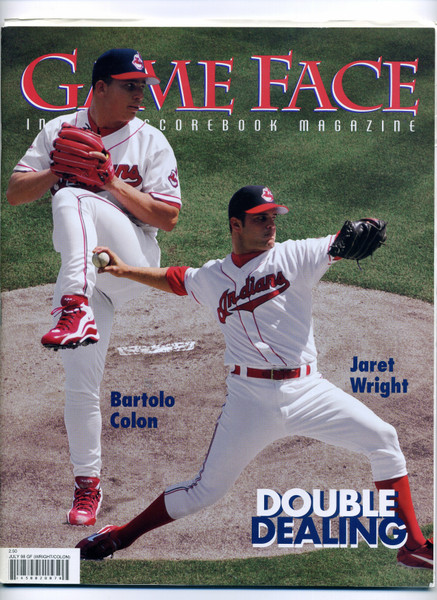 July 1998 Cleveland Indians GAME FACE MAGAZINE vs Detroit - Colon & Wright Cover