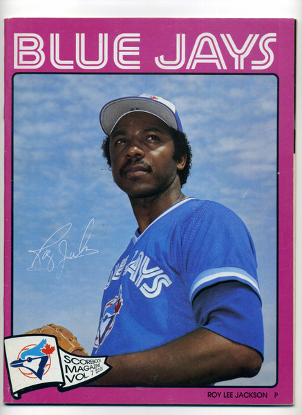 1983 Toronto Blue Jays Scorebook Magazine Volume 7 Roy Lee Jackson Cover