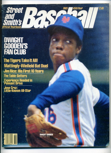 Vtg 1985 Street & Smith Baseball Yearbook Doc Dwight Gooden Cover