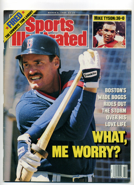 Sports Illustrated March 6 1989 What Me Worry? Wade Boggs Tom Landry Mike Tyson