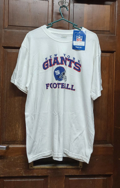 Reebok White New York Giants Football T-Shirt Men's Size L Large