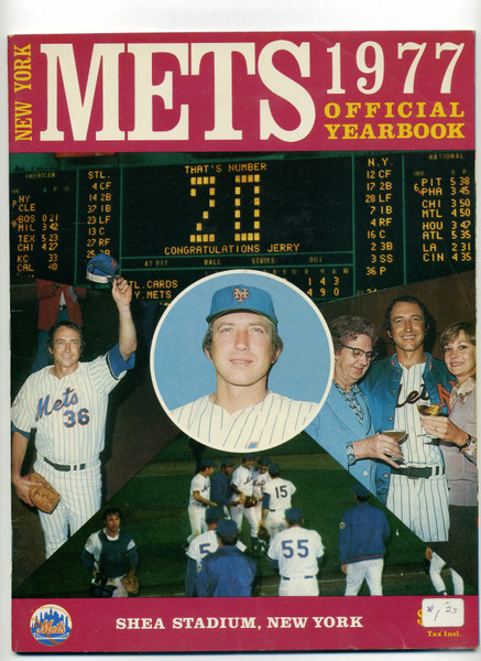1977 New York Mets Official Baseball Yearbook Jerry Koosman Tom Seaver   M340