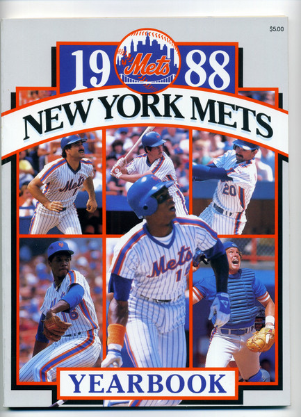 1988 New York Mets Official Yearbook Strawberry Gooden Hernandez  M343