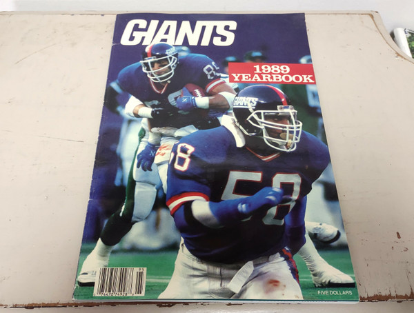 1989 New York Giants Football Yearbook Lawrence Taylor Carl Banks    M351