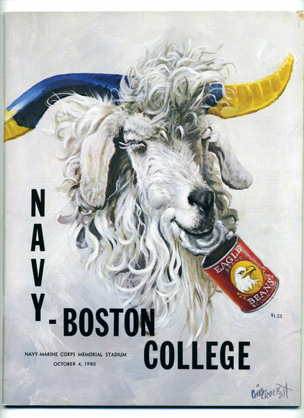 October 4 1980 Navy vs Boston College Football Game Program   M356