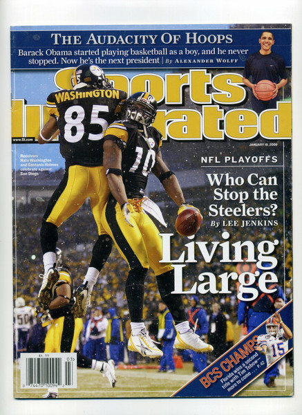 Sports Illustrated January 19, 2009 Nate Washington Steelers Obama   M411