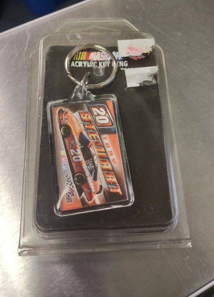 Wincraft Racing Acrylic Rectangle Keychain Key Ring TONY STEWART #20