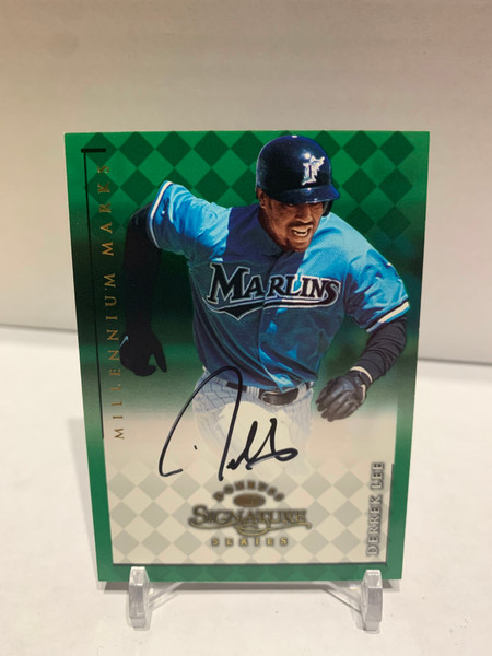 DEREK LEE 1998 DONRUSS SIGNATURE SERIES AUTOGRAPHS GREEN 366/1000