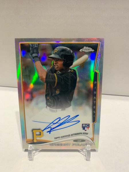 2014 Topps Chrome Rookie Auto Refractor /499 Gregory Polanco #GP Rookie Auto RC