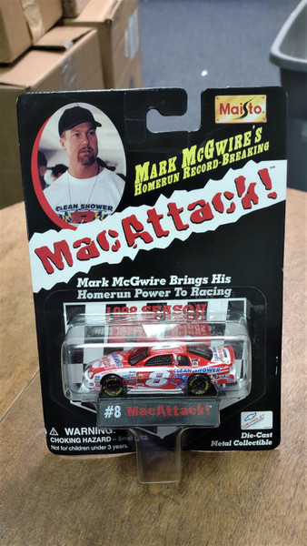 Maisto Mark McGwire #8 Mac Attack Bobby Hillin Jr 1:64 Diecast Car NEW NIP NOS