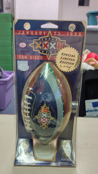 Vtg Fotoball 1998 San Diego Limited Edition Super Bowl XXXII 32 Mini Football