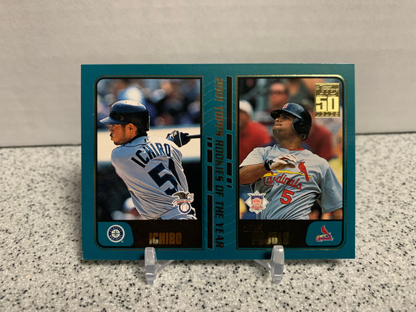 Ichiro/ Albert Pujols 2001 Topps Traded 50 Years #T99 Rookie Card