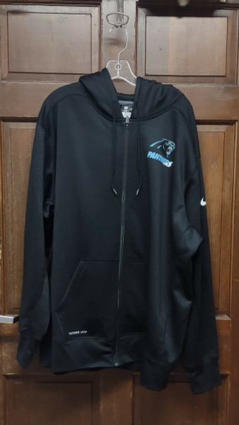 Nike Therma-Fit NFL Onfield Apparel Carolina Panthers Full Zip Jacket Size 3XL