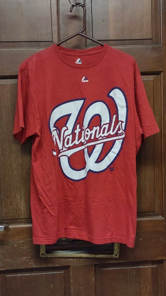 Majestic Red WASHINGTON NATIONALS Graphic T-Shirt Men's Size XL