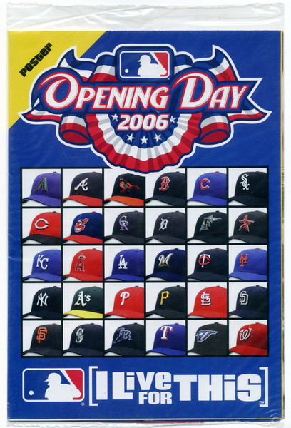 2006 Major League Baseball Opening Day Promo Package - Poster & Booklet - Sealed