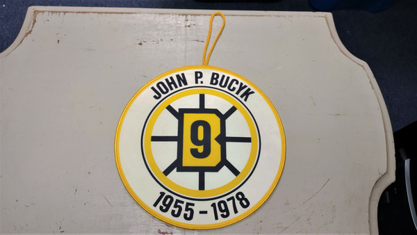 JOHN P. BUCYK #9 BOSTON BRUINS 1955-78 Retirement 8" Banner