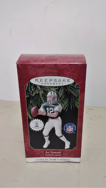 1997 Hallmark Keepsake Ornament Football Legends JOE NAMATH With Card NEW NOS